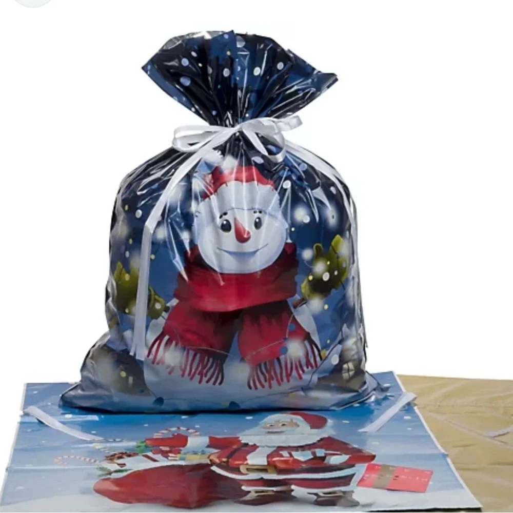 Festive Gift Bags Set - Gold, Blue, Red - Picture 3 of 4
